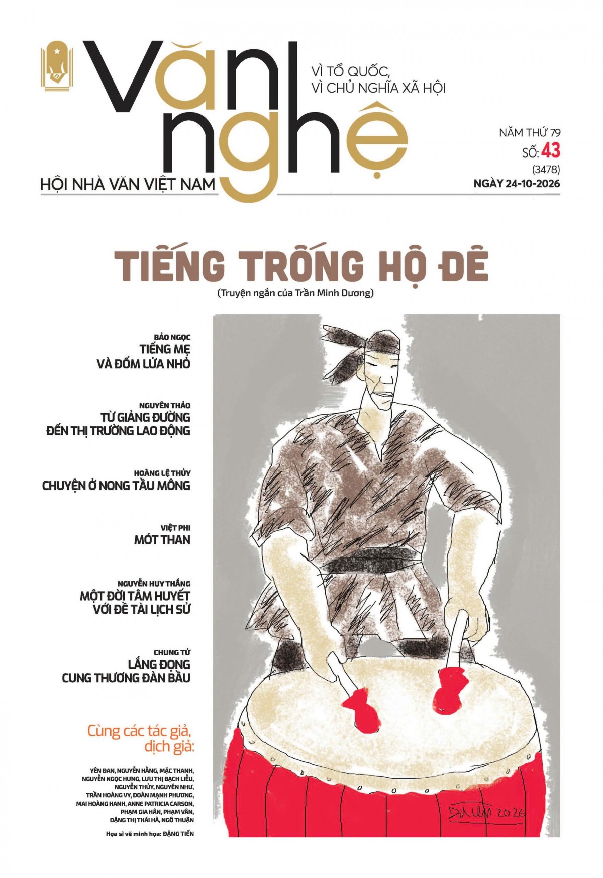 Mời độc giả đón đọc báo Văn nghệ số 43/2026