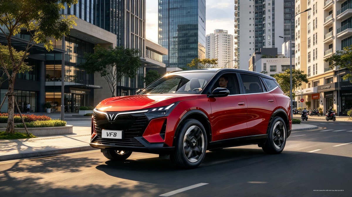 VinFast VF 8 thế hệ mới ưu đãi 5%, thêm lựa chọn SUV gia đình thực dụng cho khách Việt