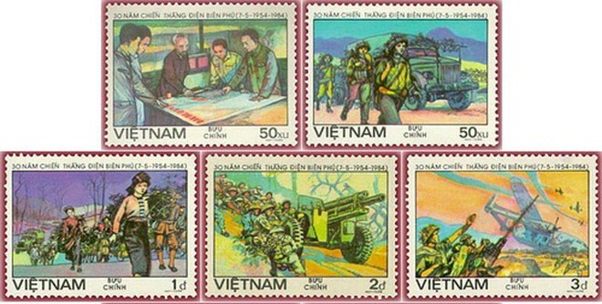 Phát hành bộ tem bưu chính thứ tám về Chiến thắng Điện Biên Phủ
