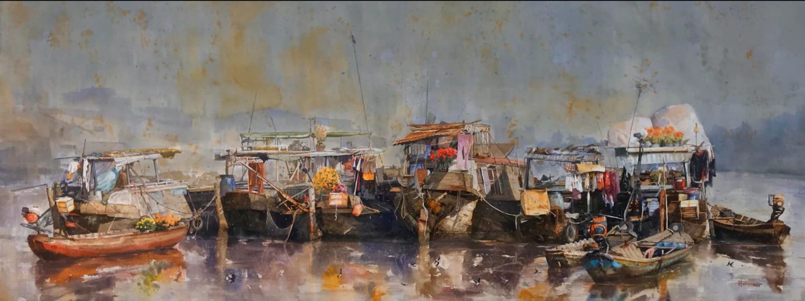 Khai mạc triển lãm tác phẩm màu nước và trao giải thưởng mỹ thuật 2022