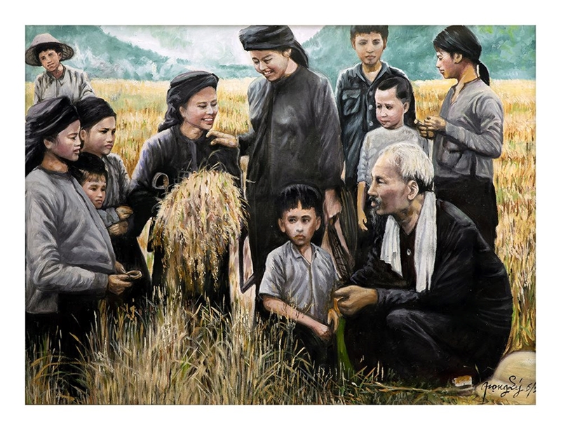 Kỷ niệm 134 năm Ngày sinh Chủ tịch Hồ Chí Minh: Xúc động trước &quot;Tấm lòng của họa sĩ Việt Kiều với Bác Hồ&quot;