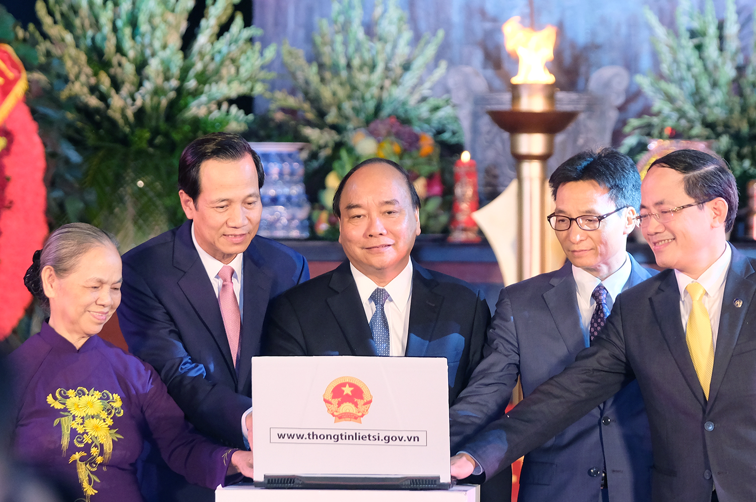 Chính thức khai trương Cổng thông tin điện tử về liệt sĩ, mộ liệt sĩ