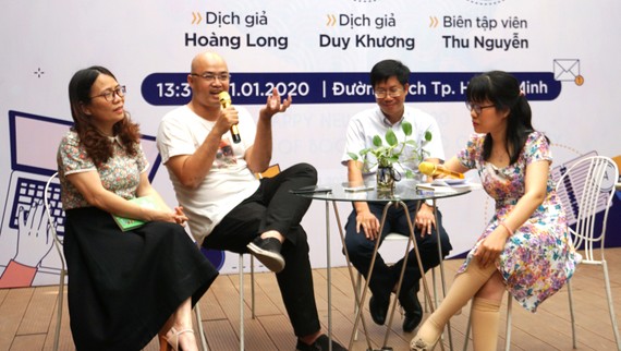 Giao lưu với các dịch giả trong một Talkshow tại Đường sách TPHCM