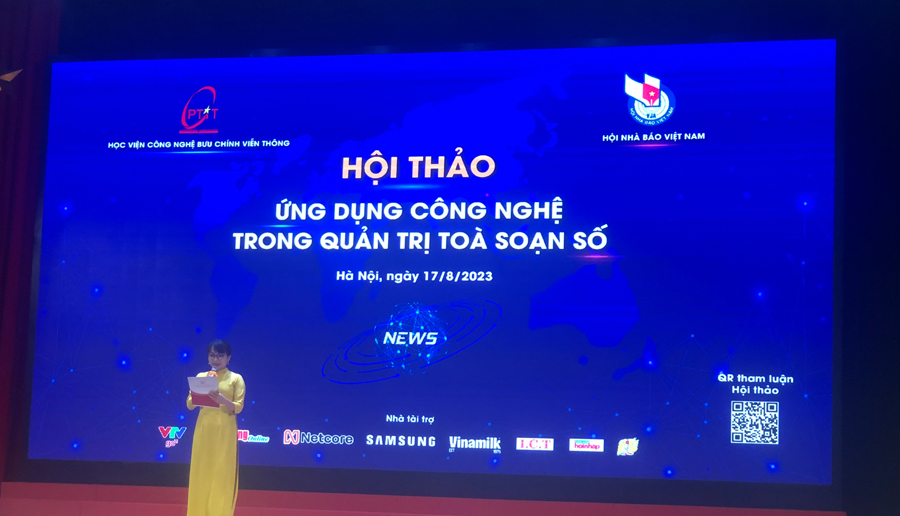 Hội thảo “Ứng dụng công nghệ trong quản trị tòa soạn số”